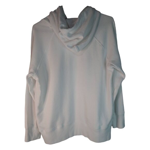 Levi's Retro White Long Sleeve Hoodie, Drawstring, Colorblock Logo, Unisex S - Picture 5 of 13